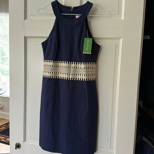 Lilly Pulitzer Summer Dress with Beautiful Gold trim